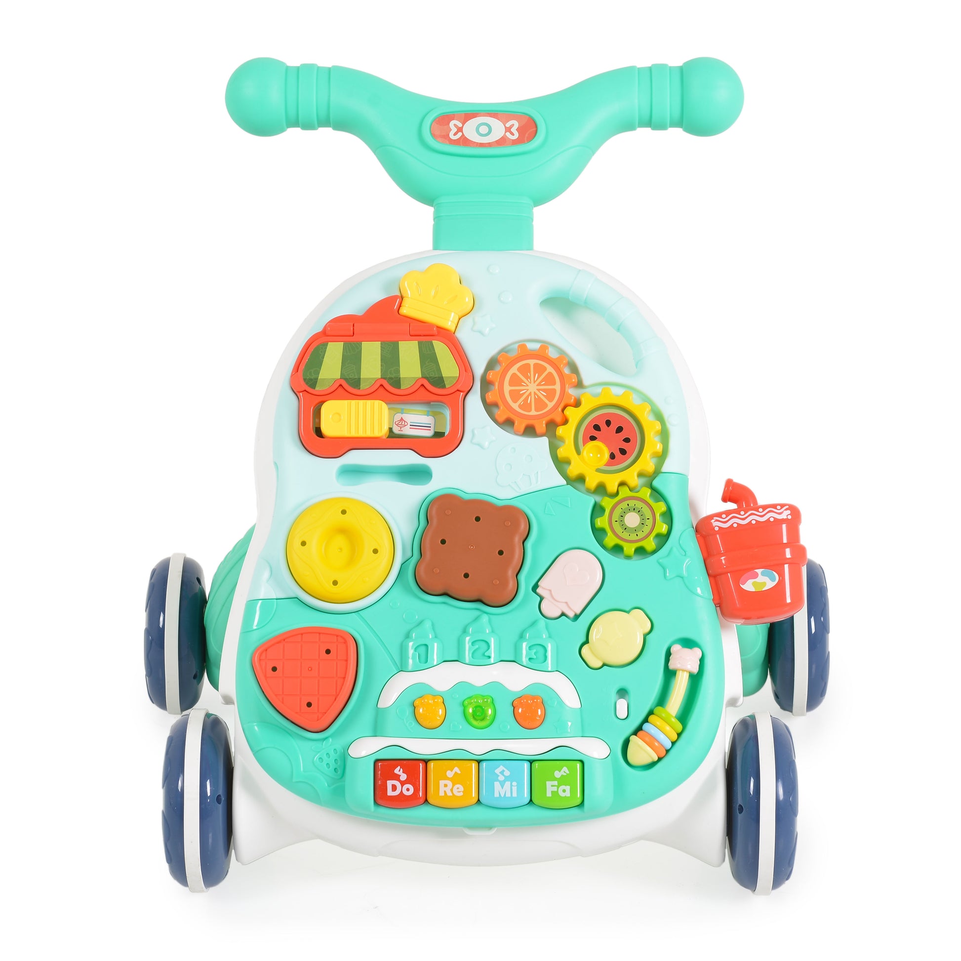 Moni Toys Играчка за прохождане 2в1 Basket blue