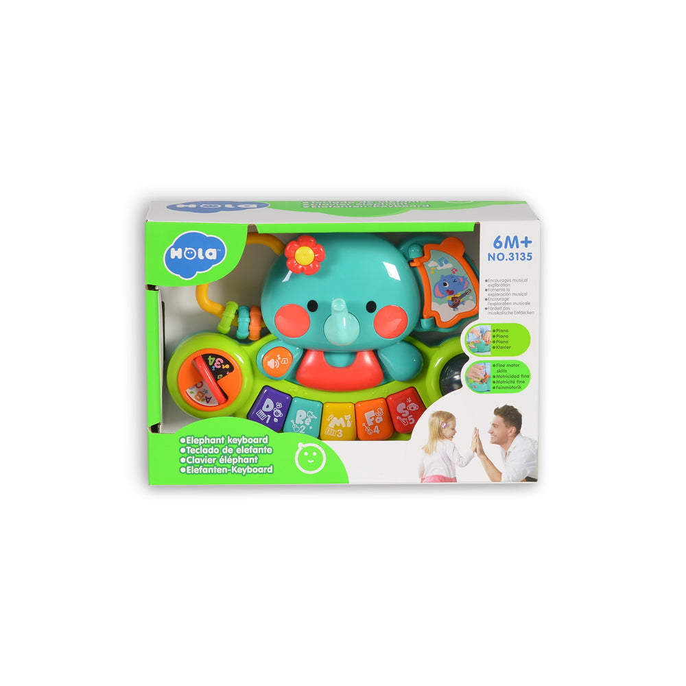 Moni Toys Бебешко музикално пиано Hola Elephant 3135