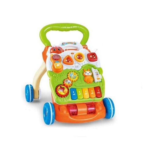 Moni Toys Играчка за прохождане Baby Piano Walker 999С зелен