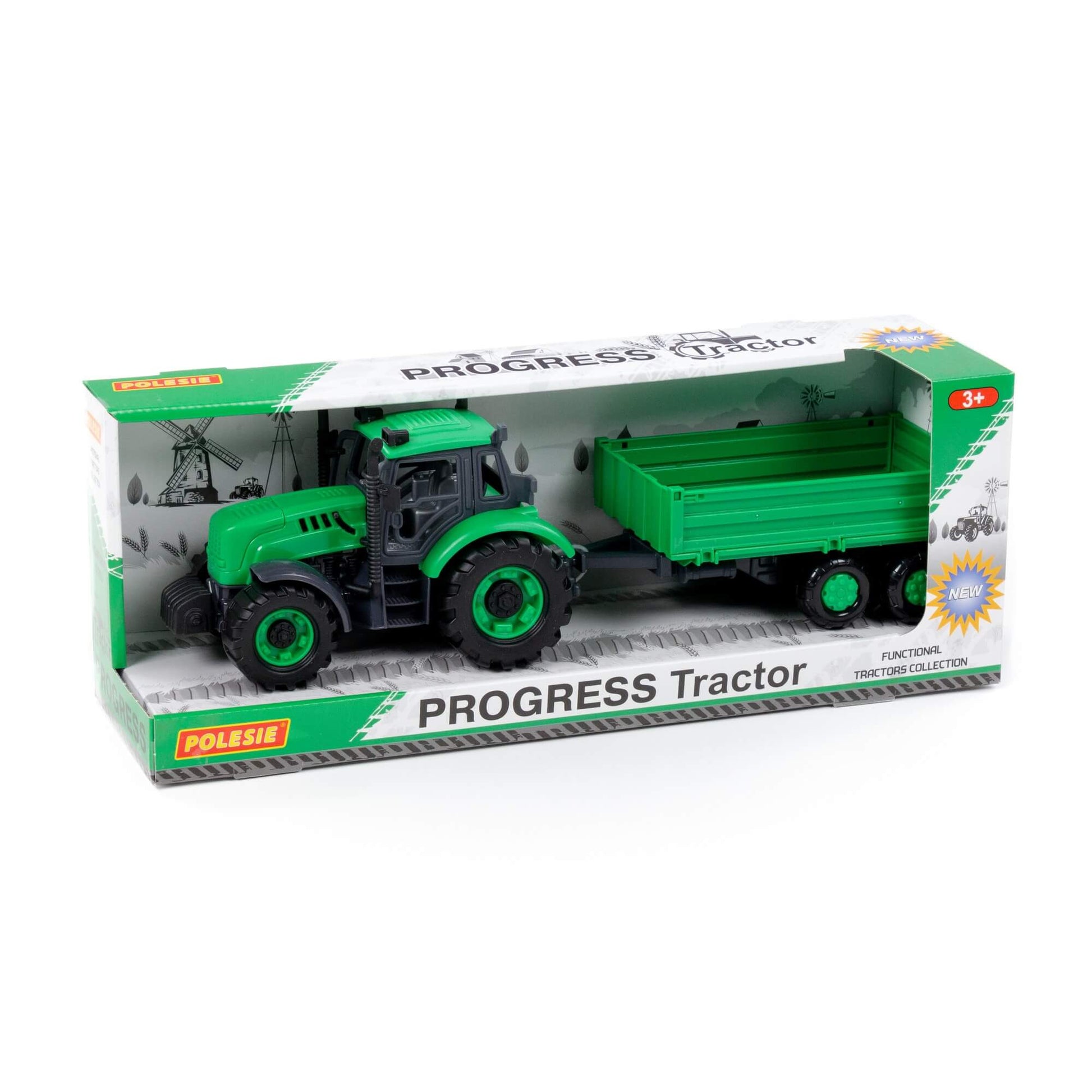 Polesie Toys Traktor Progress с ремарке 91260