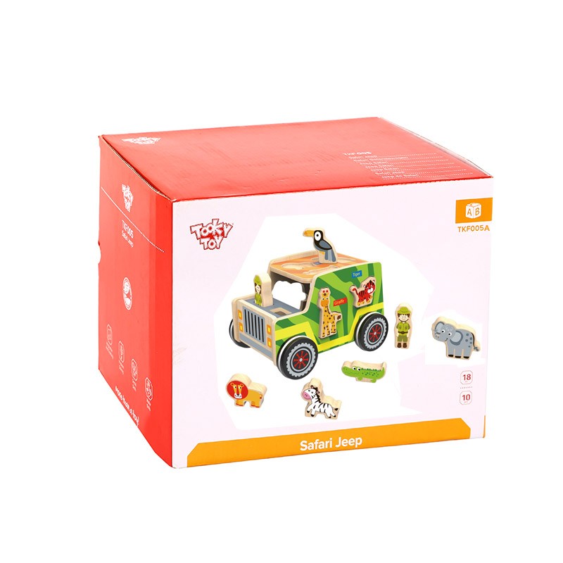 Tooky Toy Дървен сортер сафари TKF005A