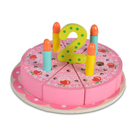 Moni Toys Дървена торта Happy Birthday 4223N