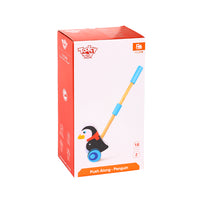 Tooky Toy Дървена играчка за бутане Penguin TKC278