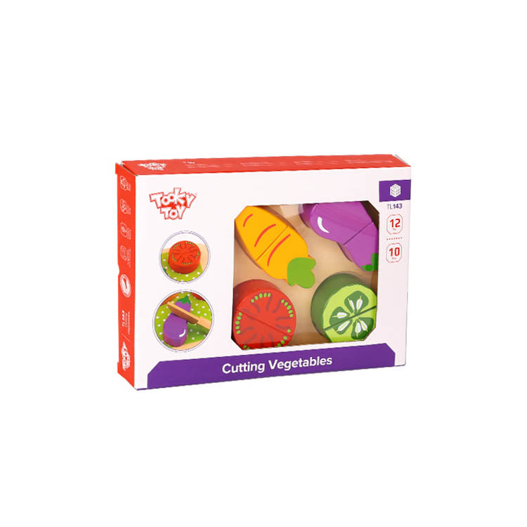 Tooky Toy Дървена Дъска за рязане Tooky Vegies TL143