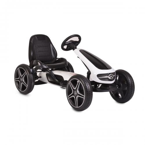 Mercedes Картинг Mercedes Benz Go Kart EVA бял