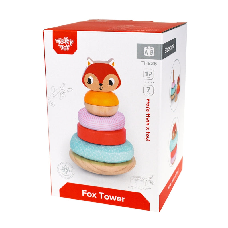 Tooky Toy Дървена текстурна низанка TH826 7 части