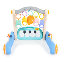 Moni Toys Играчка за прохождане 2в1 Piano blue HE0637