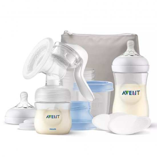 Philips Avent Ръчна помпа Natural Motion Комплект с шишета, Via, несесер