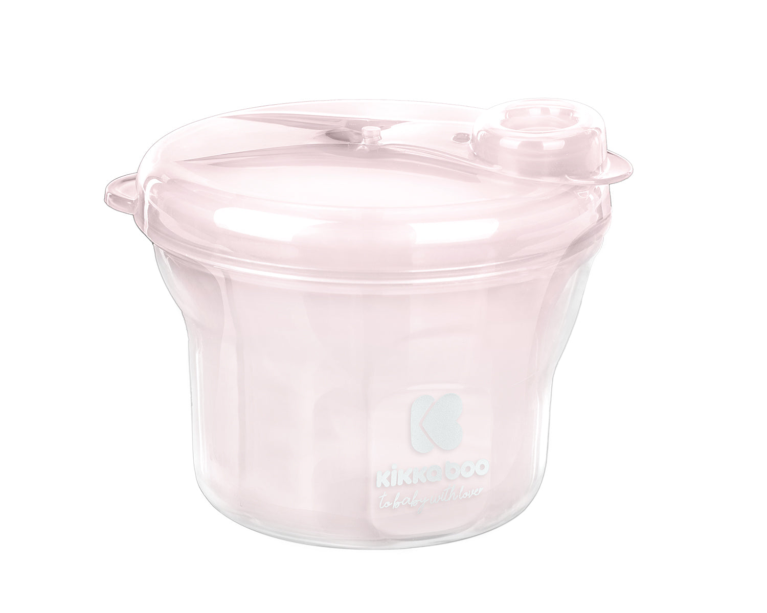 KikkaBoo Дозатор за сухо мляко 2в1 Light Pink